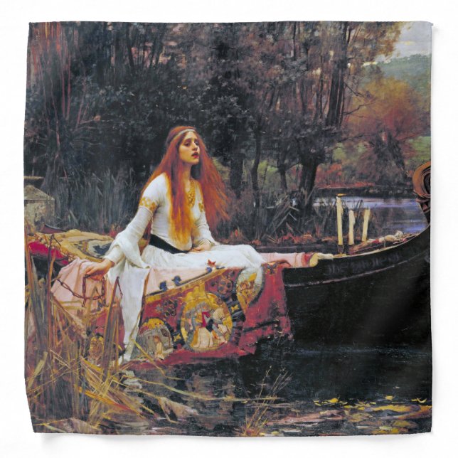 The Lady of Shalott, John William Waterhouse Bandana (Front)