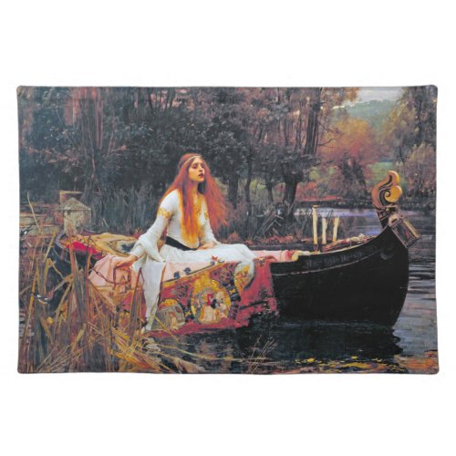 The Lady of Shalott John William Waterhouse Cloth Placemat
