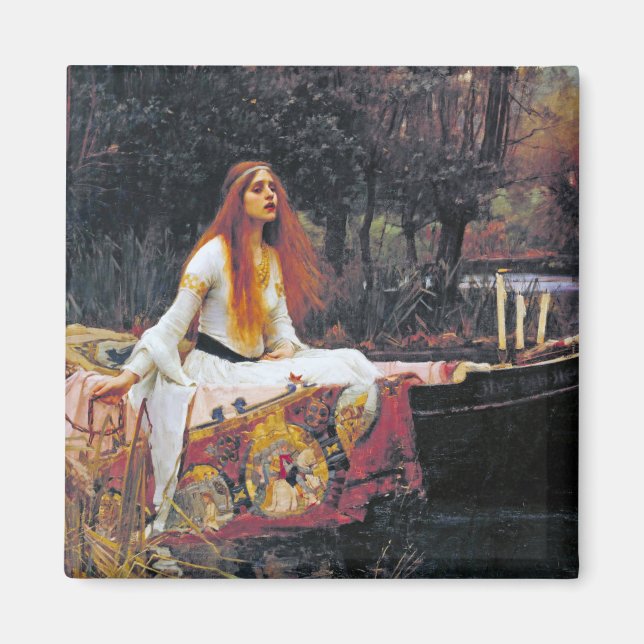 The Lady of Shalott, John William Waterhouse Magnet (Front)