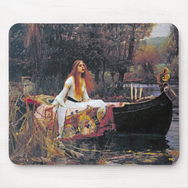 The Lady of Shalott, John William Waterhouse Mouse Pad (Front)