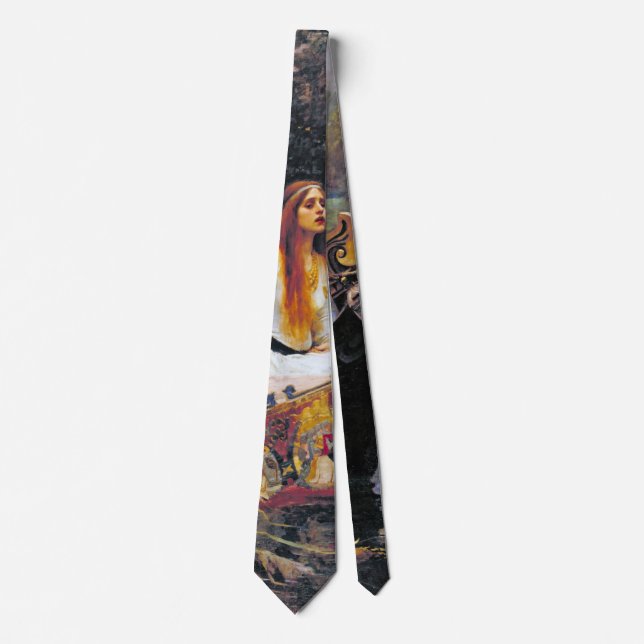 The Lady of Shalott, John William Waterhouse Neck Tie (Front)