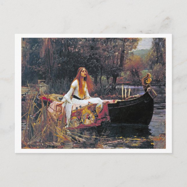 The Lady of Shalott, John William Waterhouse Postcard (Front)