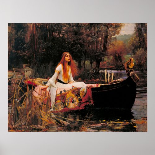 The Lady of Shalott John William Waterhouse Poster