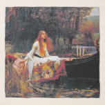 The Lady of Shalott, John William Waterhouse Scarf<br><div class="desc">John William Waterhouse RA (6 April 1849 – 10 February 1917) was an English painter known for working first in the Academic style and for then embracing the Pre-Raphaelite Brotherhood's style and subject matter. His artworks were known for their depictions of women from both ancient Greek mythology and Arthurian legend....</div>