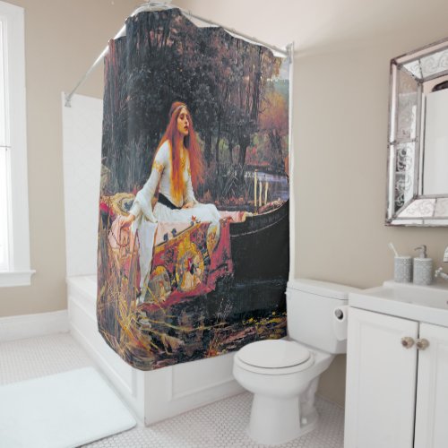 The Lady of Shalott John William Waterhouse Shower Curtain