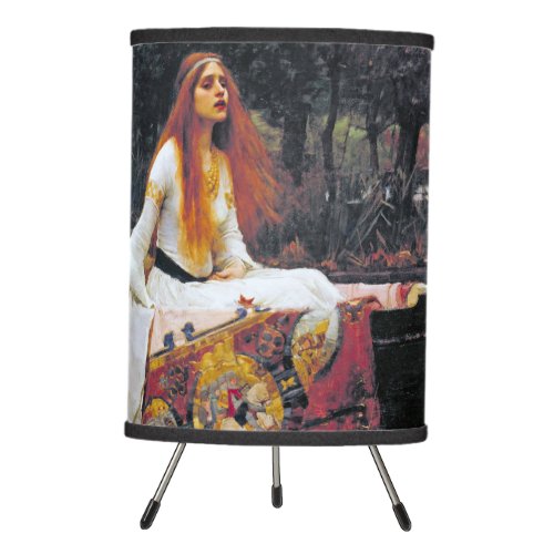 The Lady of Shalott John William Waterhouse Tripod Lamp