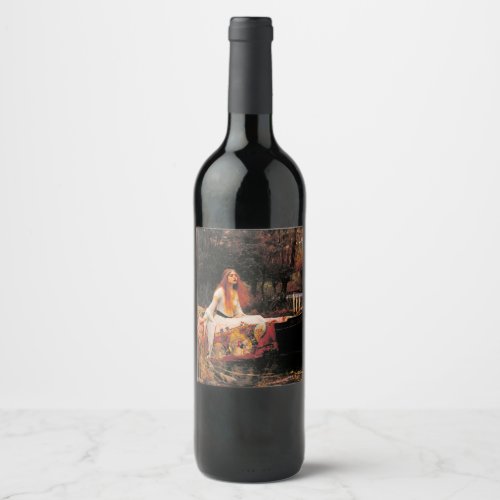 The Lady of Shalott _ John William Waterhouse Wine Label