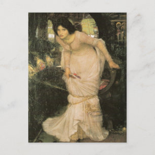 The Lady of Shalott Looking at Lancelot Postcard