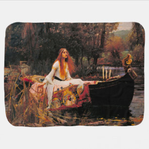 The Lady of Shalott (Medieval Beauty) Baby Blanket