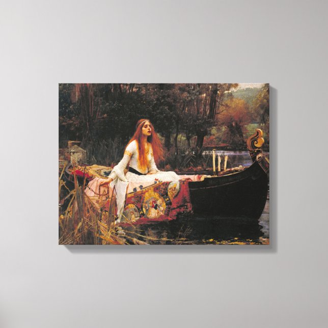 The Lady of Shalott (Medieval Beauty) Canvas Print (Front)