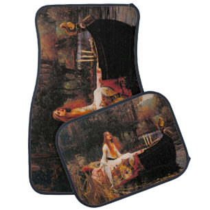 The Lady of Shalott (Medieval Beauty) Car Floor Mat