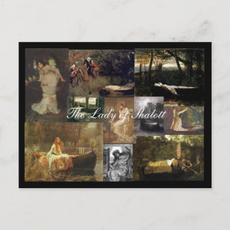 The Lady of Shalott Mosaic - Postcard
