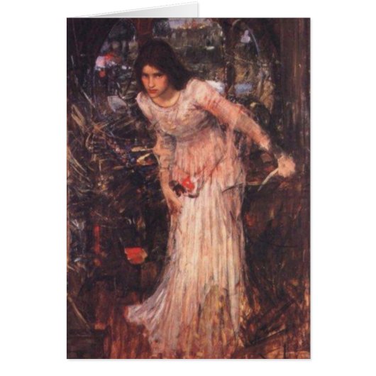 The Lady of Shalott (study) Cards (Front)