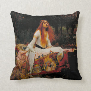 The Lady of Shalott Throw Pillow