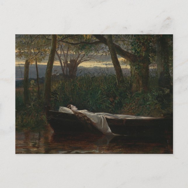 The Lady of Shalott | Walter Crane Postcard (Front)