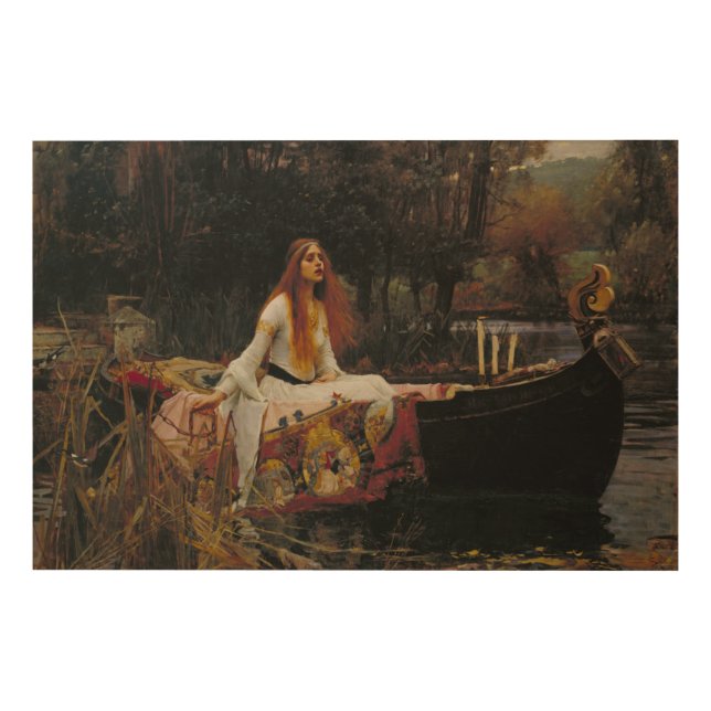 The Lady of Shalott  Wood Wall Art (Front)