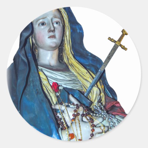 The Lady of Sorrows Classic Round Sticker