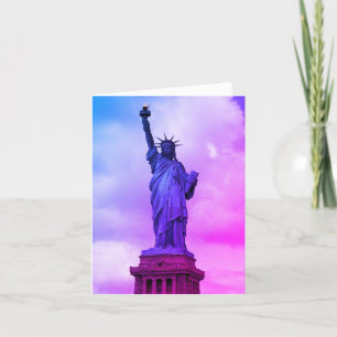 The Lady of the Harbor, NYC Famous Liberty Statue  Holiday Card