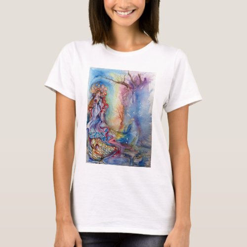 THE LADY OF THE LAKE Arthurian Legend Watercolor T_Shirt