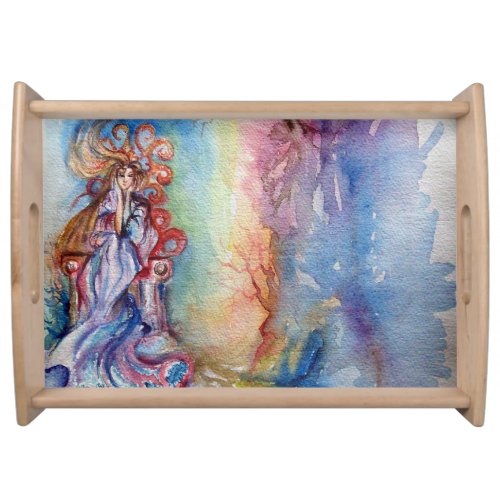 THE LADY OF THE LAKE Arthurian Legends Watercolor Serving Tray