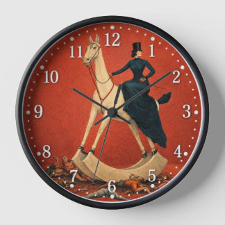 The Lady on the Horse Clock