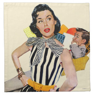 The Lady Was Insulted Cloth Napkin