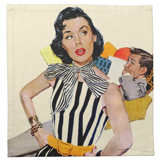 The Lady Was Insulted Cloth Napkin (Front)