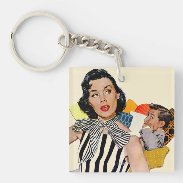 The Lady Was Insulted Keychain (Front)