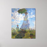 The Lady With A Parasol, By Claude Monet Canvas Print at Zazzle
