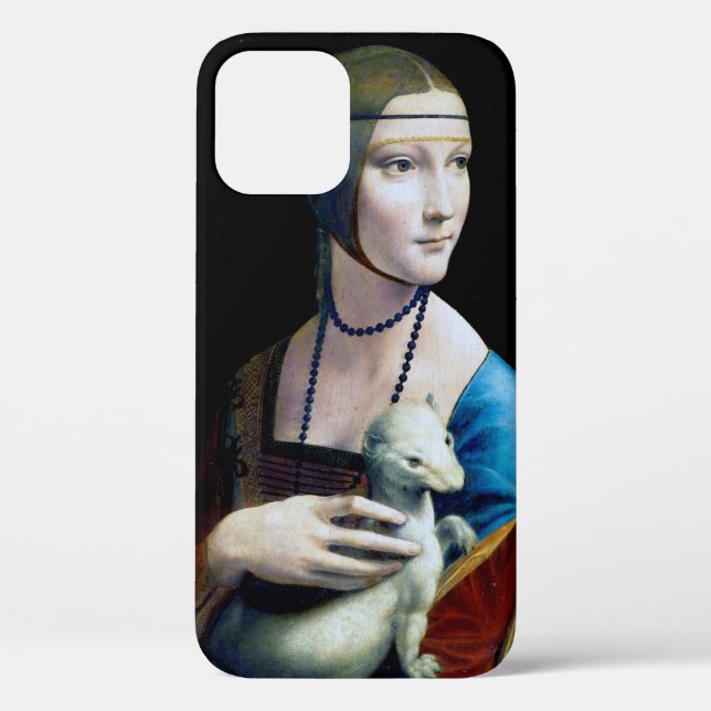 The Lady with an Ermine, Leonardo da Vinci Case-Mate iPhone Case (Back)