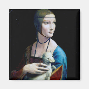 The Lady with an Ermine, Leonardo da Vinci Magnet