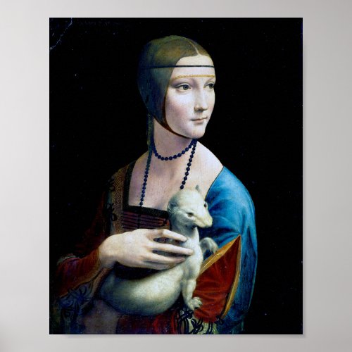 The Lady with an Ermine Leonardo da Vinci Poster