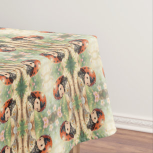 The Ladybug and the Hidden Nectar Kingdom Tablecloth