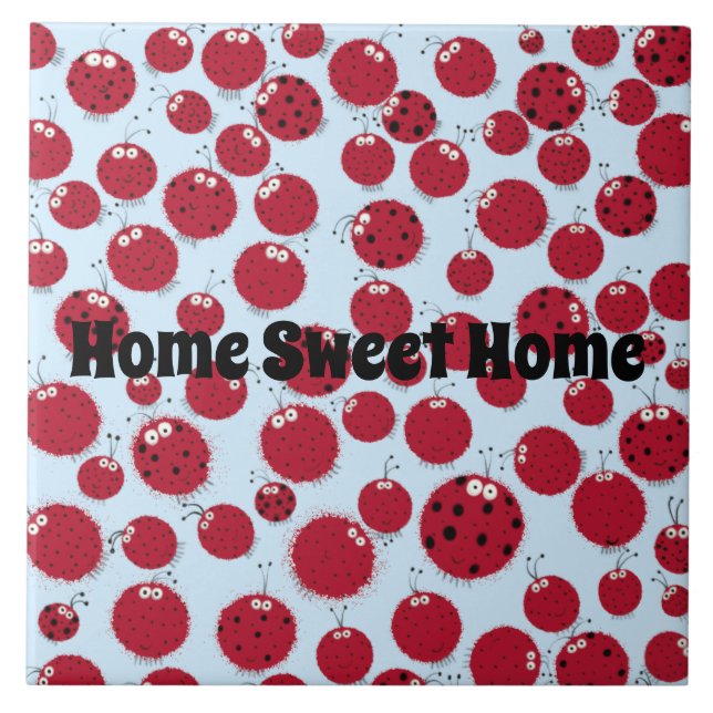 The Ladybug Shindig Ceramic Tile (Front)
