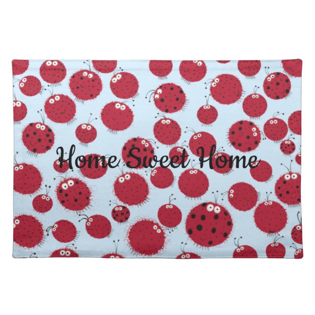 The Ladybug Shindig Cloth Placemat (Front)