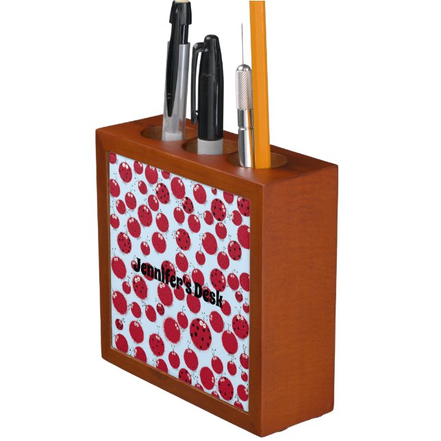 The Ladybug Shindig Desk Organizer (In Situ)