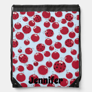 The Ladybug Shindig Drawstring Bag