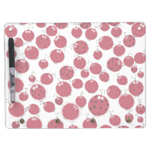 The Ladybug Shindig Dry Erase Board With Keychain Holder