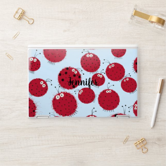 The Ladybug Shindig HP Laptop Skin (Desk)