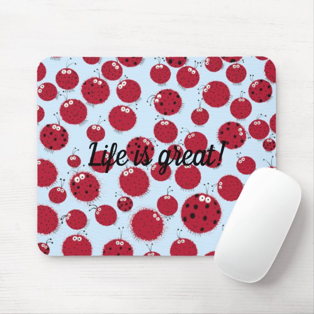 The Ladybug Shindig Mouse Pad (With Mouse)