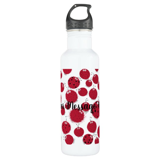The Ladybug Shindig Stainless Steel Water Bottle (Front)