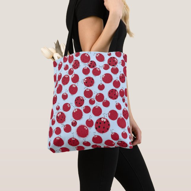 The Ladybug Shindig Tote Bag (Close Up)