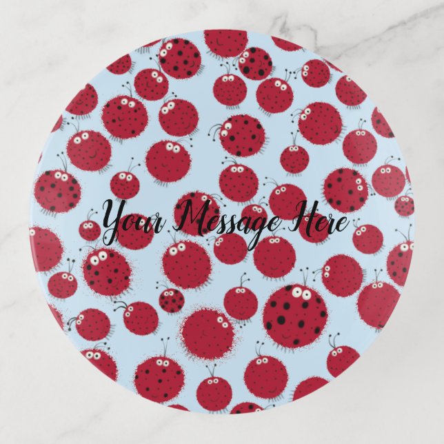 The Ladybug Shindig Trinket Tray (Front)