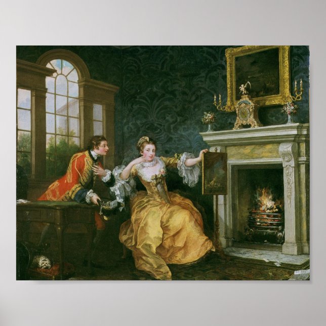 The Lady's Last Stake (Hogarth 1759) Poster (Front)