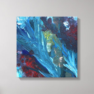 The Lake and the Weeds 14x14" Canvas Print