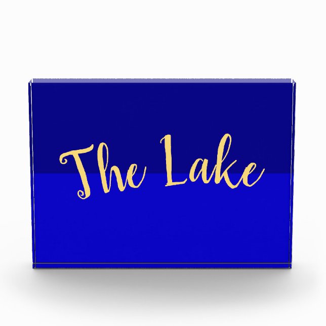 THE LAKE Bright Vibrant Royal Blue Color Block (Front)