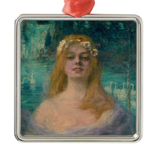 The Lake Fairy (by Kimon Loghi) Metal Ornament