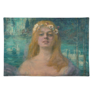 The Lake Fairy Princess (by Kimon Loghi) Cloth Placemat