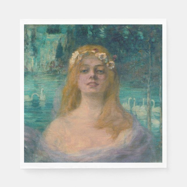 The Lake Fairy Princess (by Kimon Loghi) Napkins (Front)