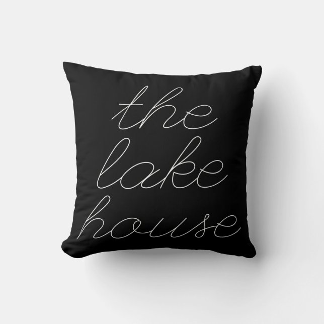 The Lake House Throw Pillow (Front)